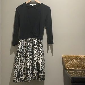 Black and leopard print Diane Von Furstenberg